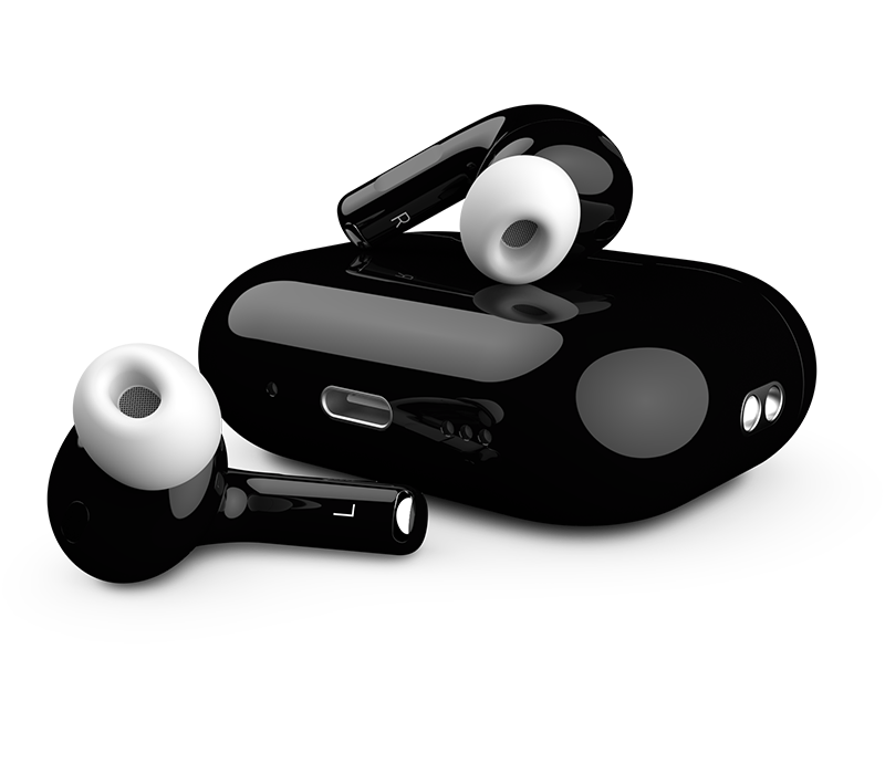 Jet Black Gloss AirPods Pro 3